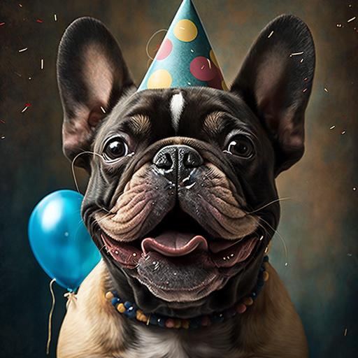 french bulldog wishes owner happy birthday