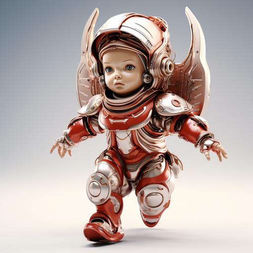 full body of a gorgeous futuristic renaissence flying cherubin bot baby angel, red costume, minimalism, simplicity, emotional expression white background, renaissence michelangelo inspiration, bokeh, iridiscent glow, mystique scene, ethereal, surreal fantasy, renaissence scene, majestic, aesthetics, studio lighting, cinematic lighting, deep focus, super adobe, detailed texture, aesthetics, neuro cognitive art, photoshop, octane render, pinterest art, award - winning photography, world renowned, high resolution, color grading, high art, iPhone 14 pro max camera, no blurs, neurocore, hi - res, uhd, 32k, 1200DPI --s 300 --v 5.2 --ar 1:1