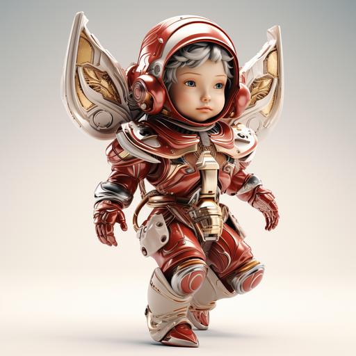 full body of a gorgeous futuristic renaissence flying cherubin bot baby angel, red costume, minimalism, simplicity, emotional expression white background, renaissence michelangelo inspiration, bokeh, iridiscent glow, mystique scene, ethereal, surreal fantasy, renaissence scene, majestic, aesthetics, studio lighting, cinematic lighting, deep focus, super adobe, detailed texture, aesthetics, neuro cognitive art, photoshop, octane render, pinterest art, award - winning photography, world renowned, high resolution, color grading, high art, iPhone 14 pro max camera, no blurs, neurocore, hi - res, uhd, 32k, 1200DPI --s 300 --v 5.2 --ar 1:1