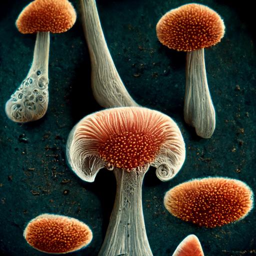 fungi under microscope