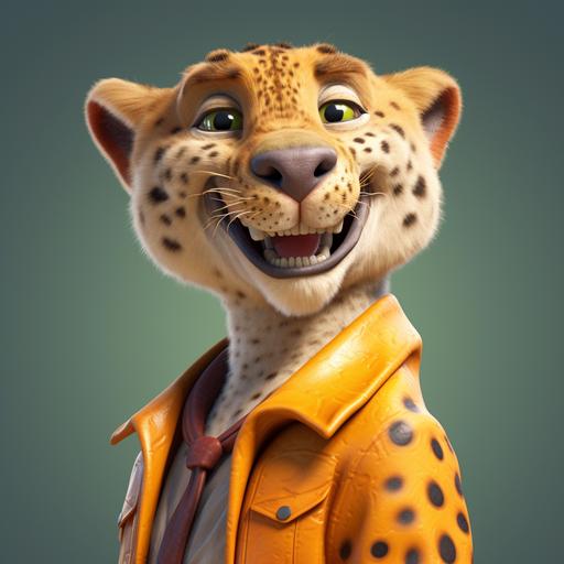 funny Cheetah character