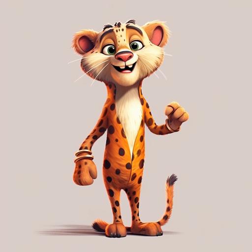 funny Cheetah character
