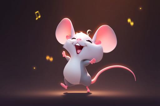funny mouse dancing and singing funky soul --ar 3:2 --niji 5 --style expressive --q 2