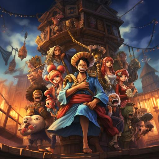 realistic one piece anime image only poster