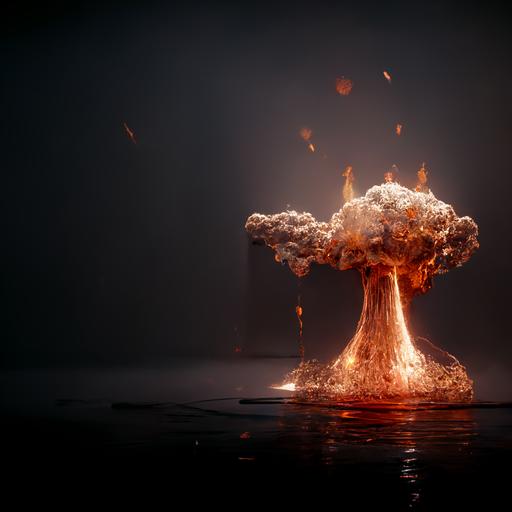 giant gandam,conceptual design, dynamic effects,hyper-realistic, flame,high-definition, cinematic,Arnold Render,VFX, houdini,explode，blast,building broken,fog,8k,HD