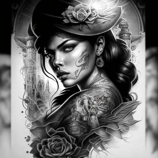 gangster chicano girl tattoo designs