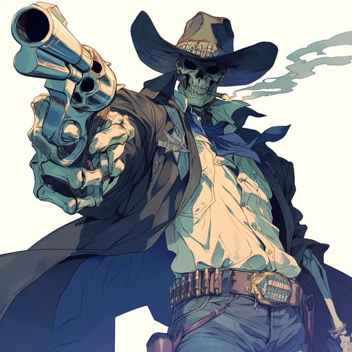 gangster skeleton cowboy --niji 6