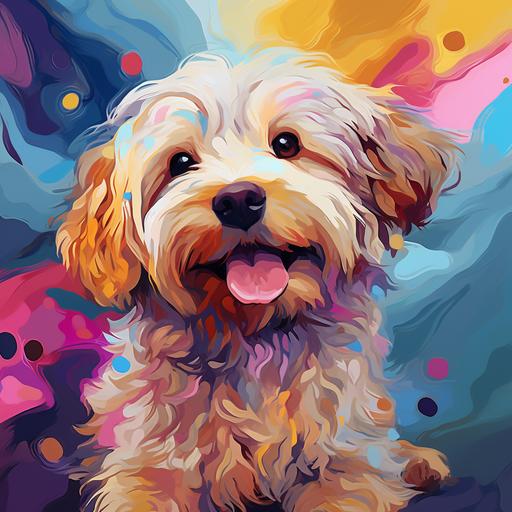 generate animated painting of poddle