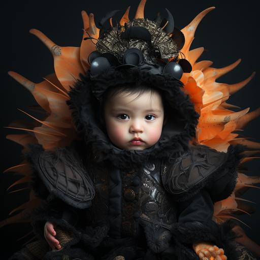 precambrian goth baby clothes colorful high fashion photography