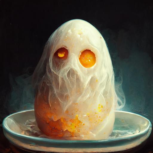 ghost in boiled egg