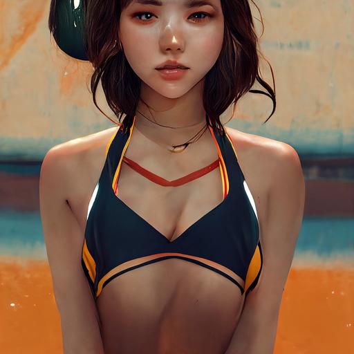 girl swimsuit korean 4k highquality --upbeta