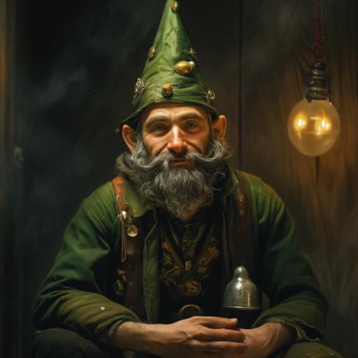 give him a green elf hat with little bells on the tip