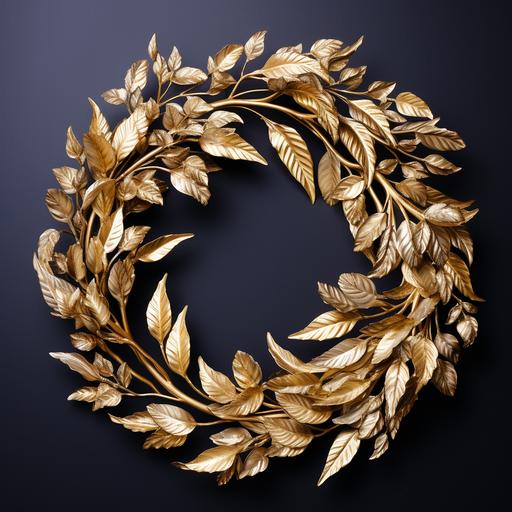 gold leaf wreath