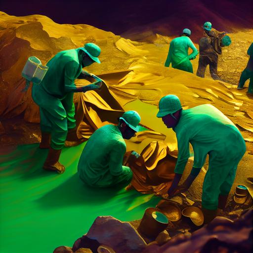 gold miners digging for gold except they fined malachite and they are disappointed --v 4 --q 2 --upbeta --s 750