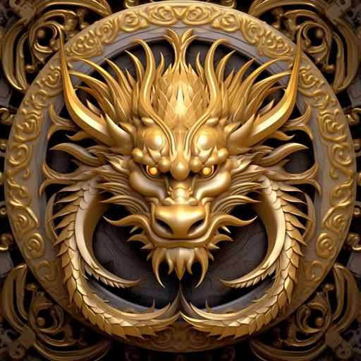 golden dragon wellbeing abundance prosperity wellbeing god-like sage wisdom wise
