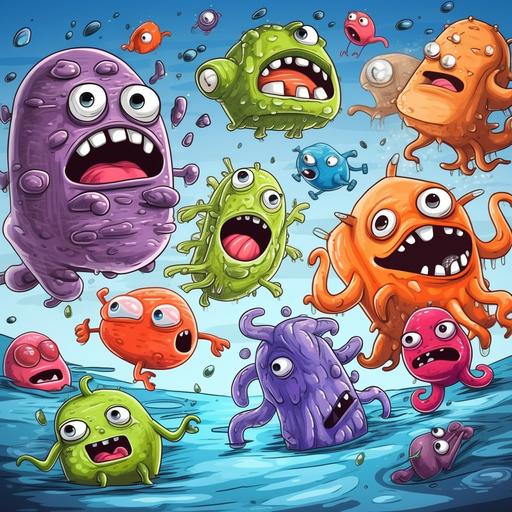 good bacteria cartoon