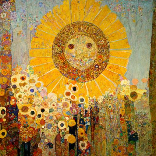 good morning Aust beautiful sun shining , Klimt style