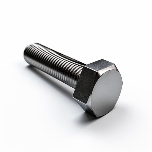 grade 5 hex bolt that looks like a 3d render with no background
