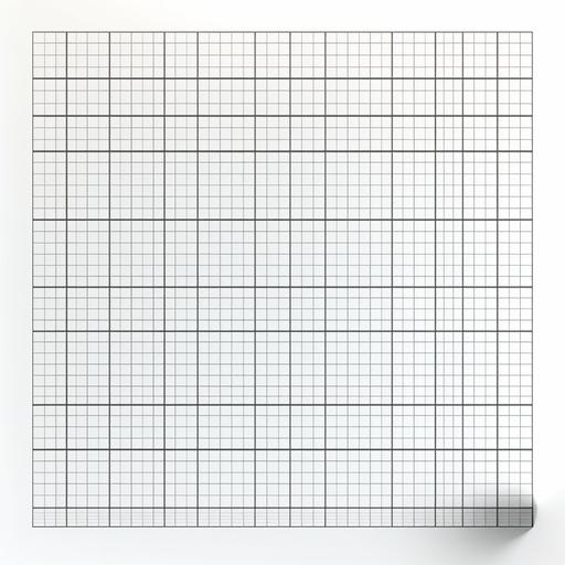 graph paper on white background
