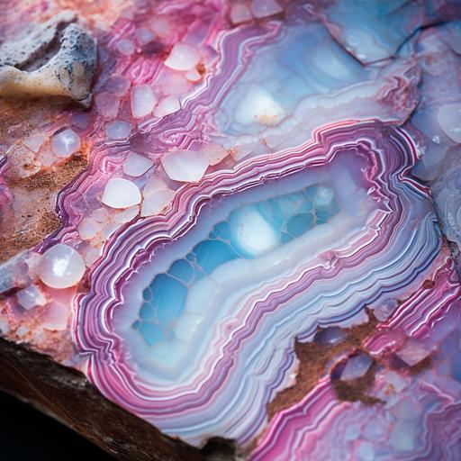 grey, pink, cherry, and aquamarine composition of photonegative refractograph of an opalized poet, opalized like ocean jasper, backlit, close up opalized wood photography, f 2.2, 8K