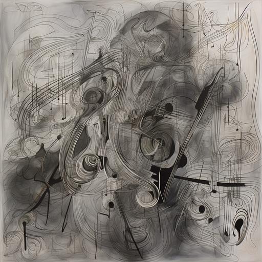 grey tissue jazz, neural connections, music of the nervous system, avant-garde drawing --v 5