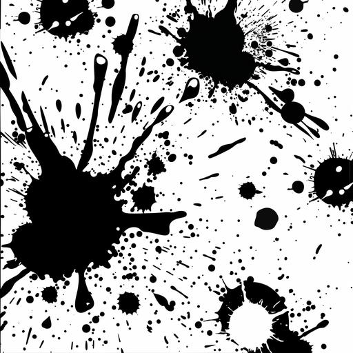 grunge comics little black splashes on white background with grunge dots