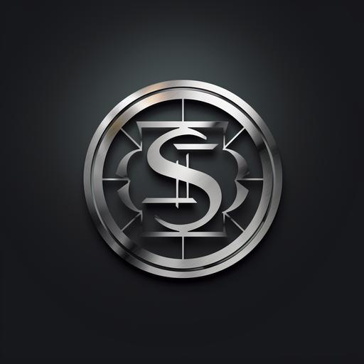 ST silver logo, dark background, minimal, MERSHOO