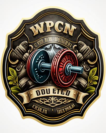 gym sticker with white background , 8k resolution, high resolution, ultra graphics 8k, maximum resolution, Super-Resolution, high quality photo, insane details, exquisitely detailed, ultra detailed, extremely detailed with rich colors, hyper detailed, extremely detailed, incredible details, complex details, white, --ar 16:20 --v 4
