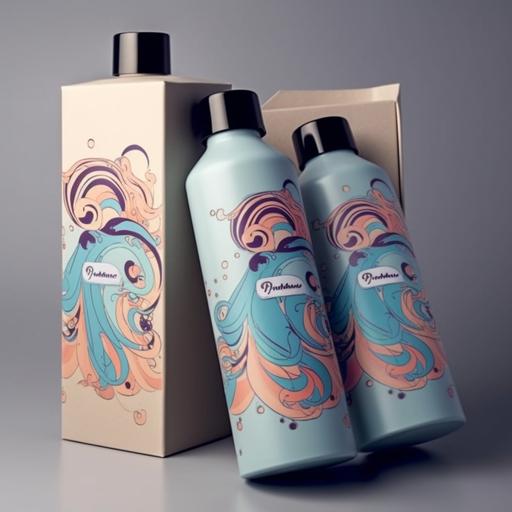 hair product packaging::3 Illustration, Puffy Paint, Font, 3-Dimensional, shampoo, white pump bottle