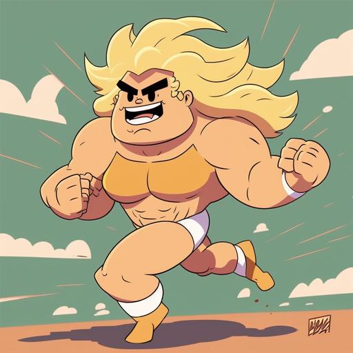 hairy blonde chestnut ambar skin animal Steven Universe Character running