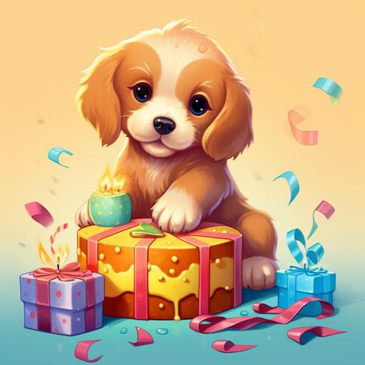 happy birthday, cute puppy, cute , v5