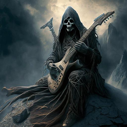 hard rock death reaper fantasy wallpaper
