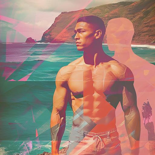 hawaiianbuilt1_Isometric_view_of_a_GQ_magazine_cover_of_fashion_fd7eccb8-e93d-4fd4-be68-91e0f6c55867.png hot vs cold gay Japanese muscular superhero Collage, jimmy turrell style, risograph printed portraiture on artist’s paper --c 10 --v 6.0