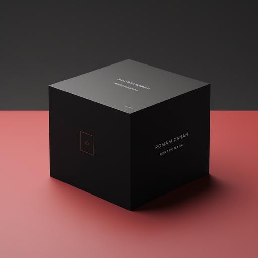 minimal packaging cube box, similar to this: