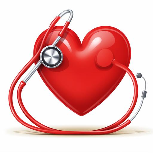 heart with stethoscope clipart