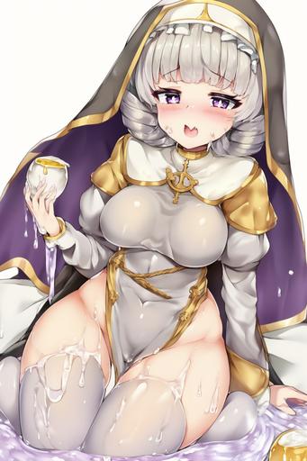 lolicutie wearing a highly revealing and alluring nun outfit,kneeling while having a great time licking and slurping on the come on her cute face, exquisitely drawn anime art style, covered by glistening and moist whitish liquid slimy sticky stuff on body, Full-body portrait shot taken from a very low Dutch angle, 1001 Arabian nights, highly aesthetic and pleasing, cinematic composition, epic perspective, a portrait of the Goddess of light wearing an black and gold intricate low-cut highly revealing and alluring sheer translucent and see-through lace nightgown, flirty model pose, beautiful and lovely pale face, curvaceous and hot body, emerald green eyes and dark blue hair, :: Cartoon style aesthetics, ghibli studio aesthetic ero h-anime art style hot and curvaceous lolicutie soldier babe with face full of liquid whitish slimy come, labcoat and highly revealing milspec armor dress, strikingly beautiful young Eurasian lady, posing in a sinful alluring and flirty hedonistic ero way while spreading her lovely legs while sitting on the chair :: , lolicutie loligoth dripping wet white slimy stuff on her cute face that she is licking with extremely pleasurable feelings Crawling to the pillows with bootey raised legs being spread apart as I thrust into her lovely bootey bung-hole been taken off and under-garments moved to the side to show sweet nether-lips :: anime like aesthetics a portrait of a lovely and cute Eurasian lady wearing highly revealing and alluring low-cut nun style nightgown with chest bursting out of the corselette while laying down on the comfy bed spreading her nether-lips with her fingers in pleasing delightful fun, dripping wet whitish liquid stuff on her cute face that she is licking with extremely pleasurable feelings as the whitish liquid stuff [...]