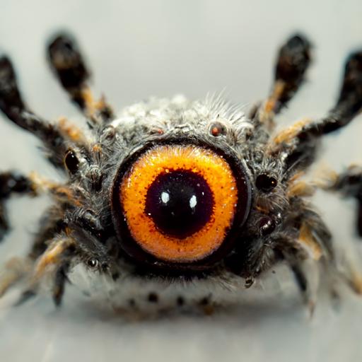 high-res; jumping spider close up; anger