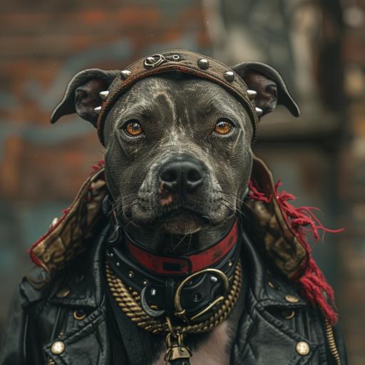 highly realistic photography of dogs being punk and wearing punk clothes, punk, punk party, highly detailed, good time, --s 750 --v 6.0