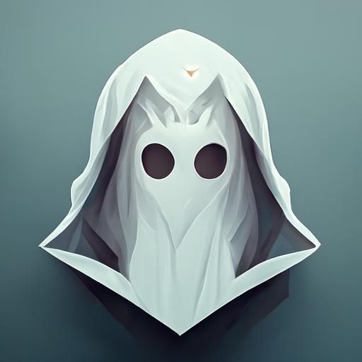 hooded cloaked phantom ghost simple logo