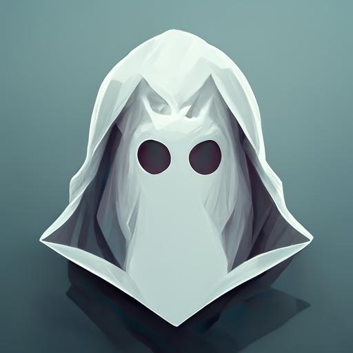 hooded cloaked phantom ghost simple logo