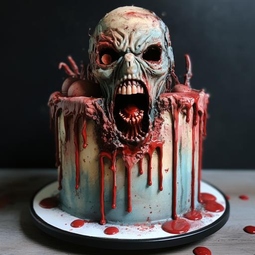 horror birthday cake