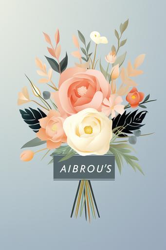 https:// A simple and elegant vector logo for a hand-made bridal bouquets business with the word 