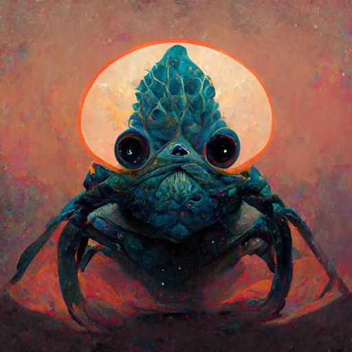 hyper galactic Jedi mind flip on a crab carapace
