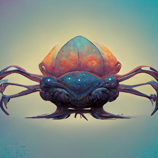 hyper galactic Jedi mind flip on a crab carapace --uplight