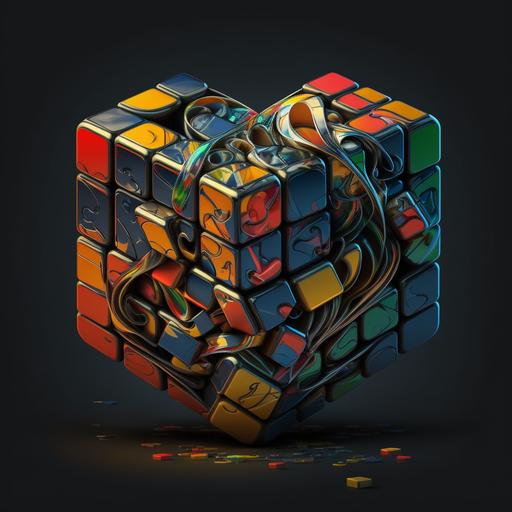 i love rubik cube logo