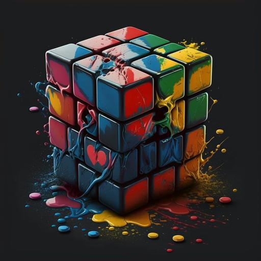 i love rubik cube logo