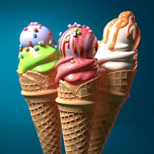 ice cream cones