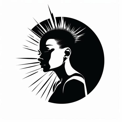 iconic, avant-garde, unisex, sustainable fashion logo
