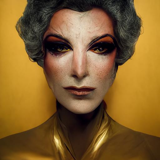 iconic drag queen, golden ratio, photo realism, uplight, unreal engine 4:5 --v 3