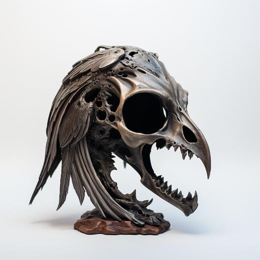 image of mythological raven skull